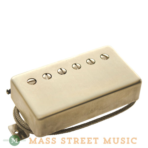 Wolfetone Dr. Vintage Neck Humbucker with Raw Nickel Cover - front