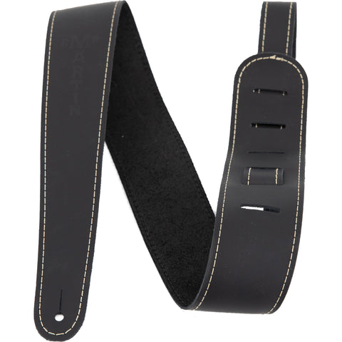 Martin Straps - Slim Strap 100% Leather - Black