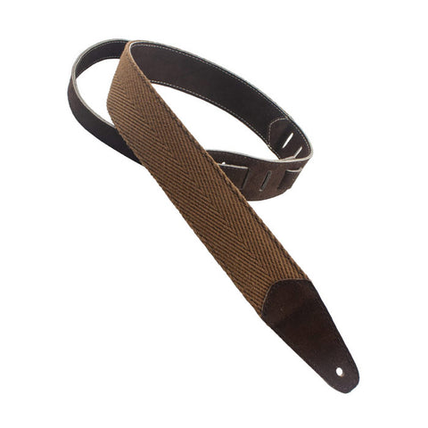 Henry Heller Straps - 2" PURE 100% Cotton w/tail adjustment - Brown
