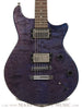 Terry McInturff custom guitar front close up of guitar with trans blue finish
