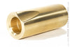 Rockslide Large Polished Brass Guitar Slide - horizontal view
