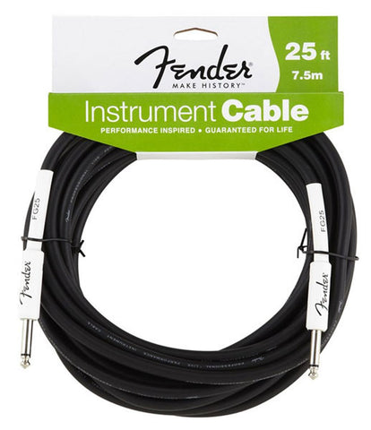 Fender 25' Black Instrument Cable