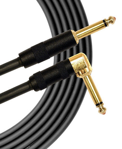Mogami 18' Gold Right Angle Instrument Cable