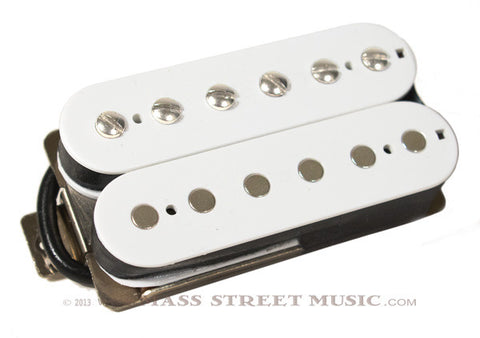 Lindy Fralin Guitar Pickups -  Modern PAF Humbucker 9K, F-Spaced, 4 Conductor - White