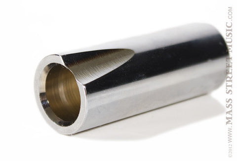 Rock Slide Medium Polished Chrome Guitar Slide - horizontal