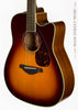 Yamaha FGX720 SCA Acoustic guitar burst finish - angle