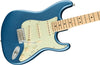 Fender Electric Guitars - American Performer Series Stratocaster - Satin Lake Placid Blue - Angle