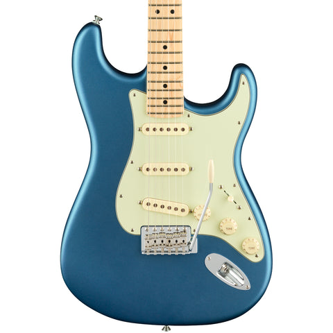 Fender Electric Guitars - American Performer Series Stratocaster - Satin Lake Placid Blue - Front Close