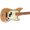 Fender Bass Guitars - Player Mustang Bass PJ - Pau Ferro Fingerboard - Firemist Gold - front angle