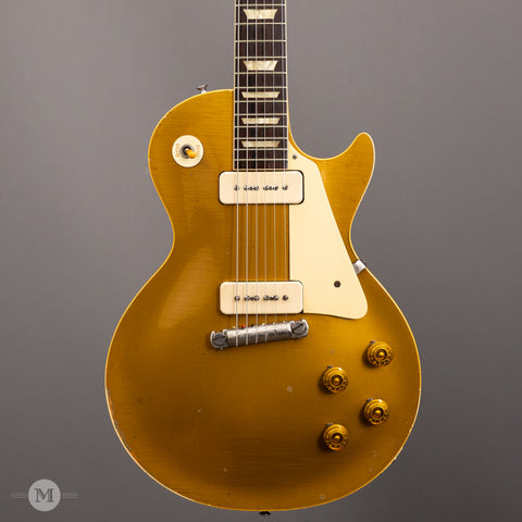 Gibson Guitars - 1954 Les Paul Standard - Gold Top - P-90s - Vintage - Front Close