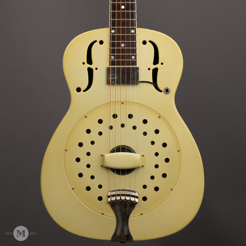 National Resophonic Guitars - 2011 Collegian - Aged Ivory - Used - Front Close 