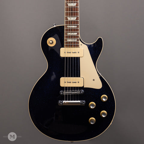 Gibson Guitars - Custom Shop Les Paul Standard P-90s M2M (2018) Brunswick Blue Sparkle - Front Close 