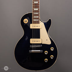 Gibson Guitars - Custom Shop Les Paul Standard P-90s M2M (2018) Brunswick Blue Sparkle - Front Close 