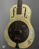 National Resophonic Guitars - 2018 NRP Resonator - Chipped Ivory - Used - Front Angle 
