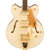 Gretsch Electric Guitars - Electromatic Pristine LTD Center Block Double-Cut w/ Bigsby - White Gold - Front Close
