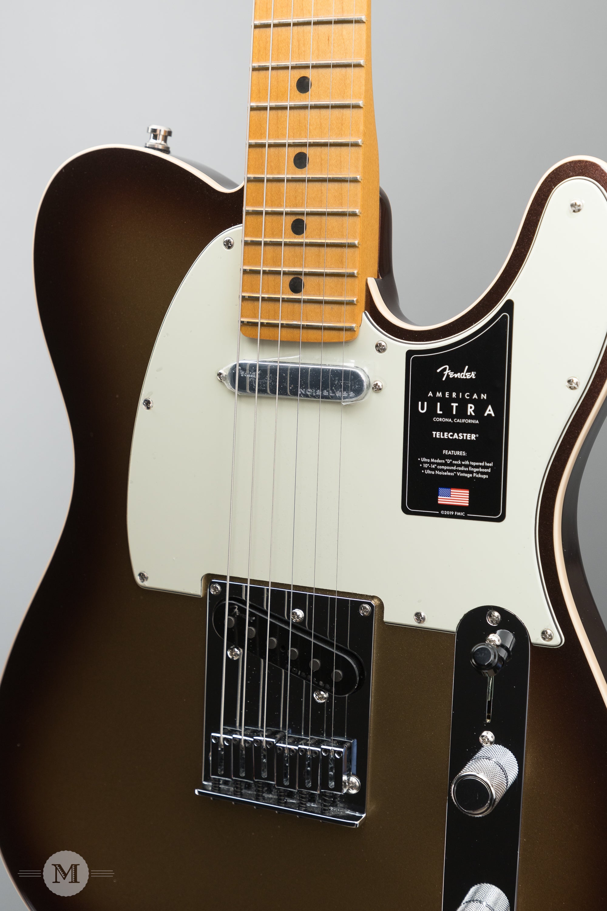 Fender Electric Guitars - American Ultra Telecaster MN - Mocha 