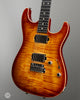 Tom Anderson Electric Guitars - Cobra S - Shorty - Natural Orange Burst with Binding - Front Angle 