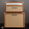 Two-Rock Amplifiers - Bloomfield Drive 40 Watt Head - Silver Chassis - Tobacco Suede w/Cane Cloth with Matching 1x12 Cabinet - Front Close