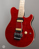 Ernie Ball Music Man - 30th Anniversary Axis - Translucent Red Quilt Top/Black Red Sparkle Back - 1 of 100 - Front Angle 
