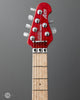 Ernie Ball Music Man - 30th Anniversary Axis - Translucent Red Quilt Top/Black Red Sparkle Back - 1 of 100 - Front Headstock 
