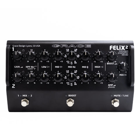Grace Designs - FELiX 2 Instrument Preamp/Blender - Black - Front 