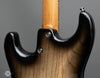 Tom Anderson Electric Guitars - Icon Classic HSS - Natural Dark Grain w Black Shaded Edge - Heel