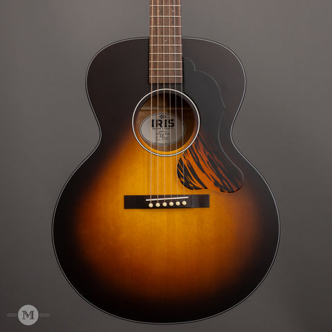 Iris Guitars - AB Quilted Big Leaf Maple - Tobacco Burst - Firestripe - Flower Pot - Front Close