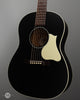 Iris Guitars - OG - All Black - Ivoroid Pickguard - Ivoroid Binding - Flower Pot - Front Angle 
