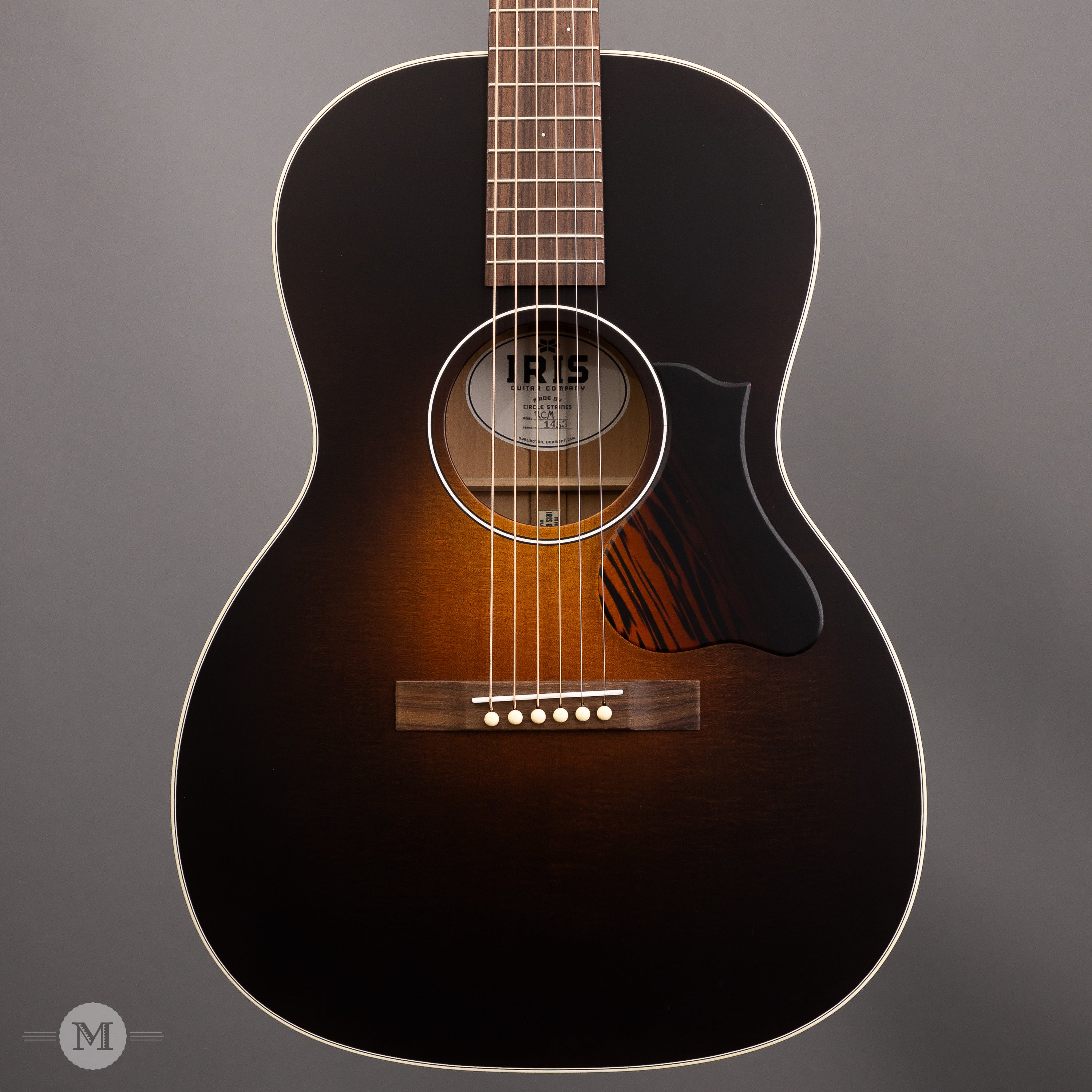 Iris Guitars - RCM-000 - 12-Fret - Dark Burst - Black Locust