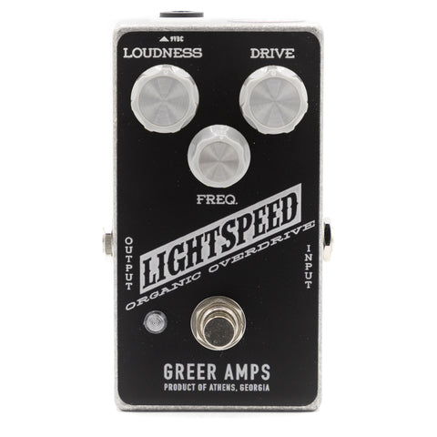 Greer Amps - Lightspeed Organic Overdrive - Grayscale - Front