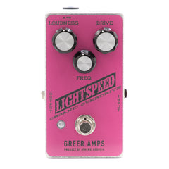 Greer Amps - Lightspeed Organic Overdrive - Pink / Black - Front