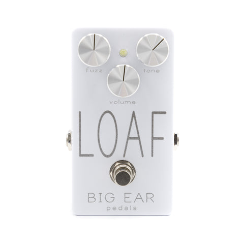 BIG EAR Pedals - LOAF Fuzz - Festive AF White - Front Close