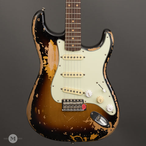 Fender Electric Guitars - Mike McCready Stratocaster - Rosewood Fingerboard - 3-Color Sunburst - Front Close