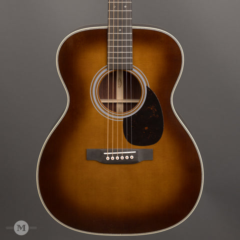 Martin Acoustic Guitars - OM-28 Ambertone - Front Close
