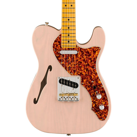 Fender Electric Guitars - American Professional II FSR Thinline Telecaster - Trans Shell Pink - Front Close