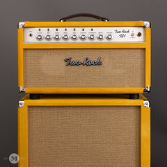 Two-Rock Amplifiers - TS1 100/50 Watt Head w/ Matching 2x12 Cab- Silver Anodize - Gold Suede - Cane Cloth