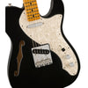 Fender Electric Guitars - Vintera II '60s Telecaster Thinline Maple Fingerboard - Black - closeup