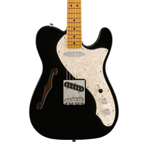 Fender Electric Guitars - Vintera II '60s Telecaster Thinline Maple Fingerboard - Black - Front