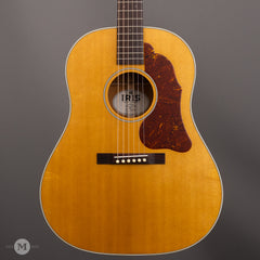 Iris Guitars - DF Natural - Large Pickguard - Ivoroid Binding - Flower Pot - Front Close