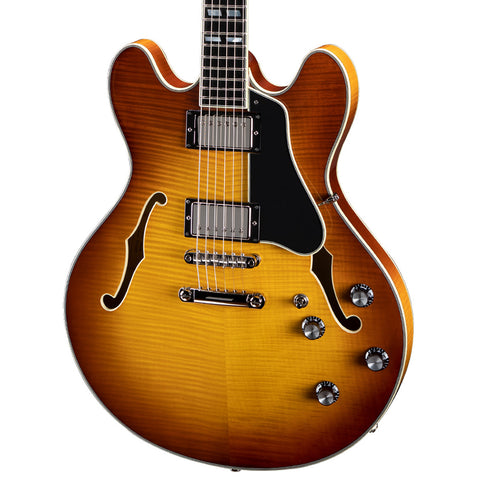 Eastman Electric Guitars - T-486 Goldburst - Semi-Hollow - Front Close