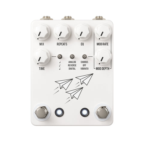 JHS Effects Pedals - Flight Delay - White