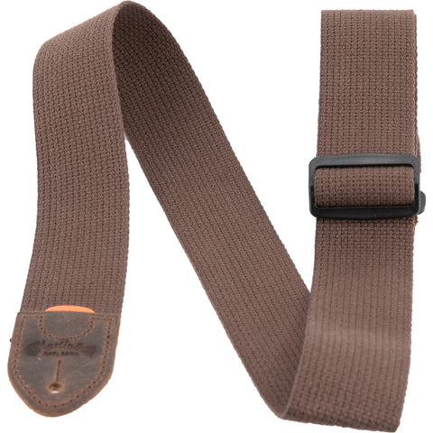Martin Straps - Woven Strap w/Leather Ends - Brown