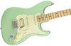 Fender Electric Guitars - American Performer Series Stratocaster - Satin Surf Green - Angle