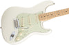 Fender Electric Guitars - Deluxe Roadhouse Stratocaster - Maple Neck - Olympic White - Angle