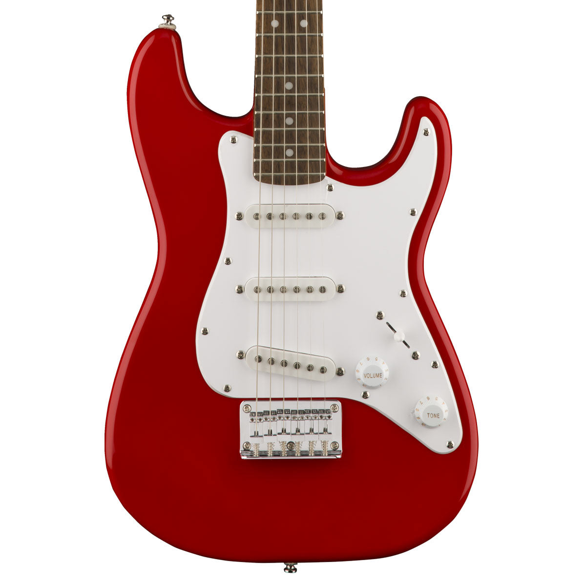 Squier Mini Strat 3/4 Size Electric Guitar in Red | Mass Street Music