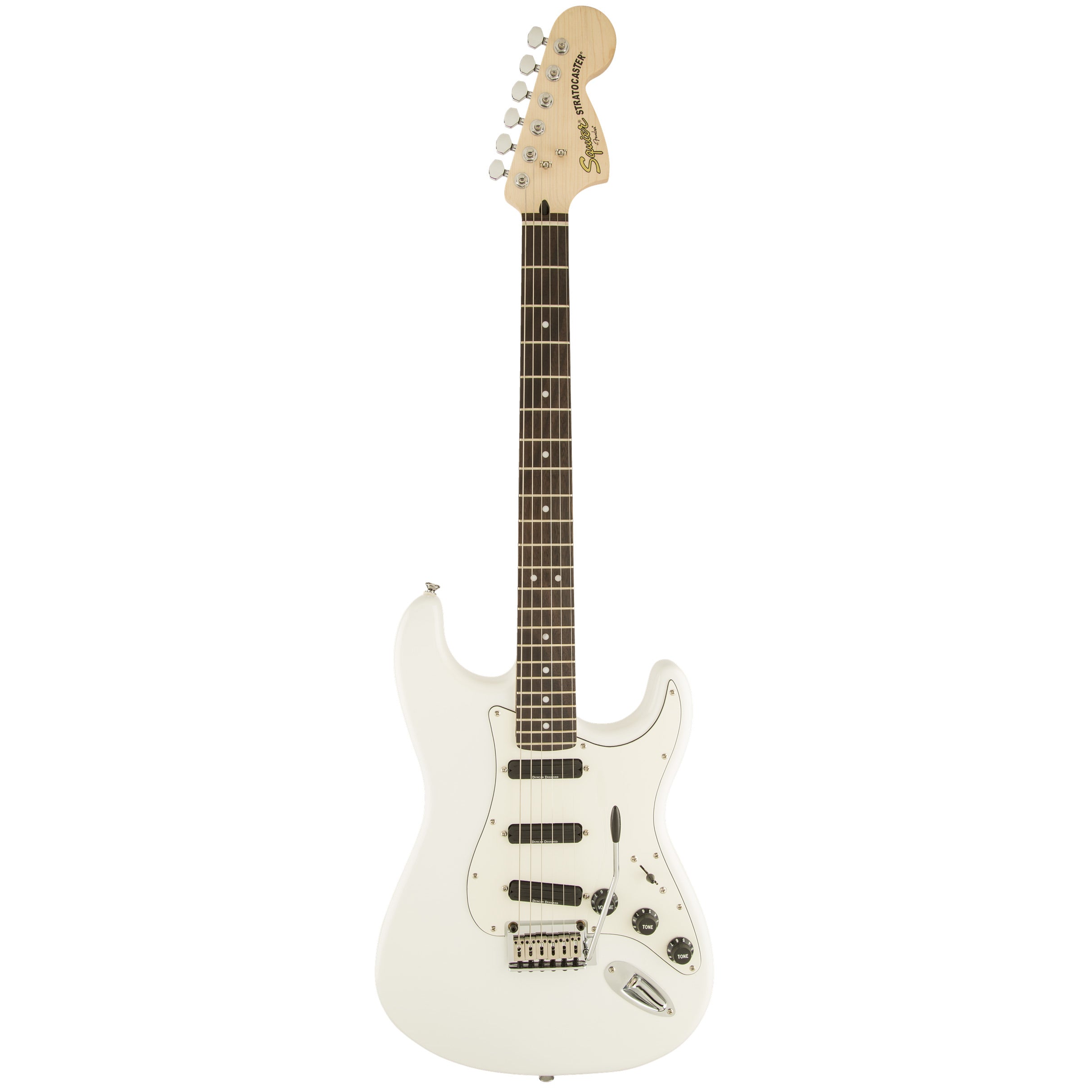 Squier Electric Guitars - Deluxe Strat Hot Rails - Olympic White