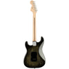 Squier Electric Guitars - Affinity Stratocaster - Flamed Maple Top - HSS - Black Burst - Back
