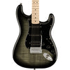 Squier Electric Guitars - Affinity Stratocaster - Flamed Maple Top - HSS - Black Burst