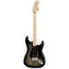 Squier Electric Guitars - Affinity Stratocaster - Flamed Maple Top - HSS - Black Burst - Front