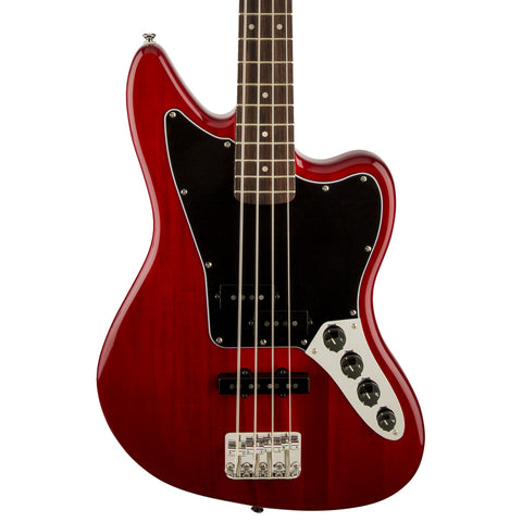 Squier - Vintage Modified Jaguar Bass Special - Crimson Red Transparent - Laurel Fingerboard - Front Close
